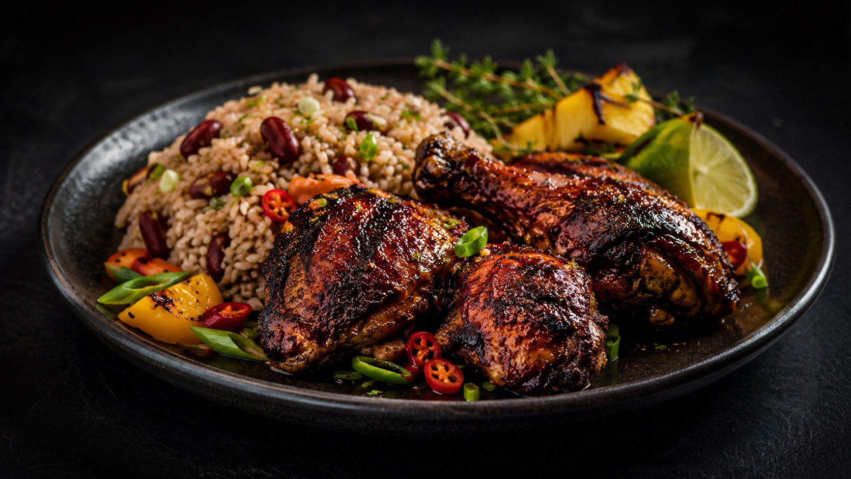 Caribbean Jerk Chicken Rice