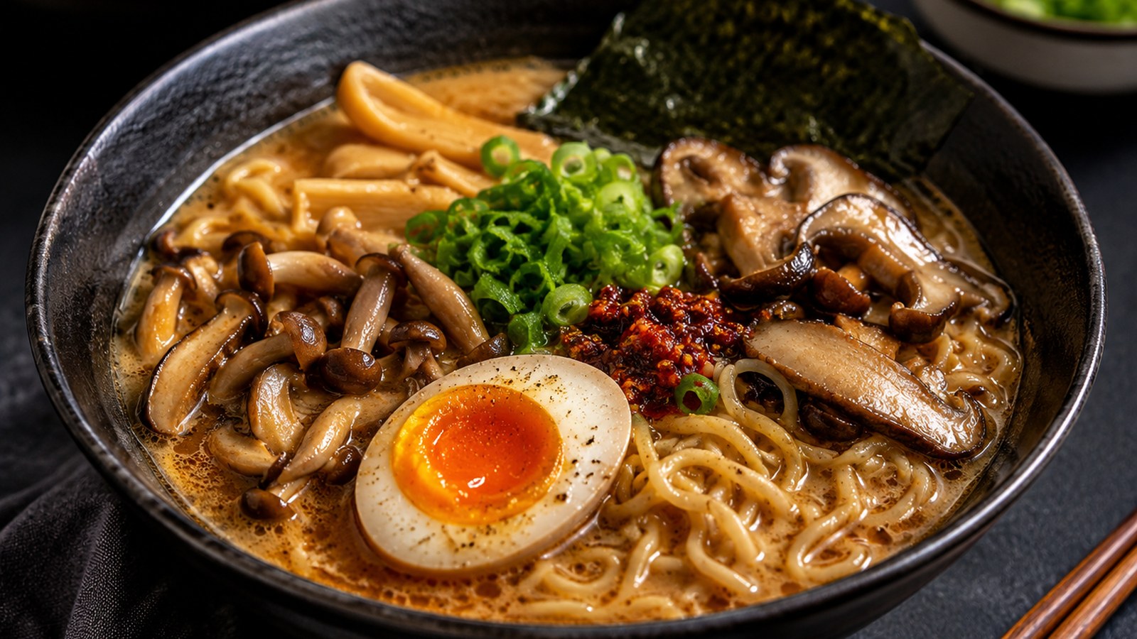 Japanese Miso Mushroom Ramen