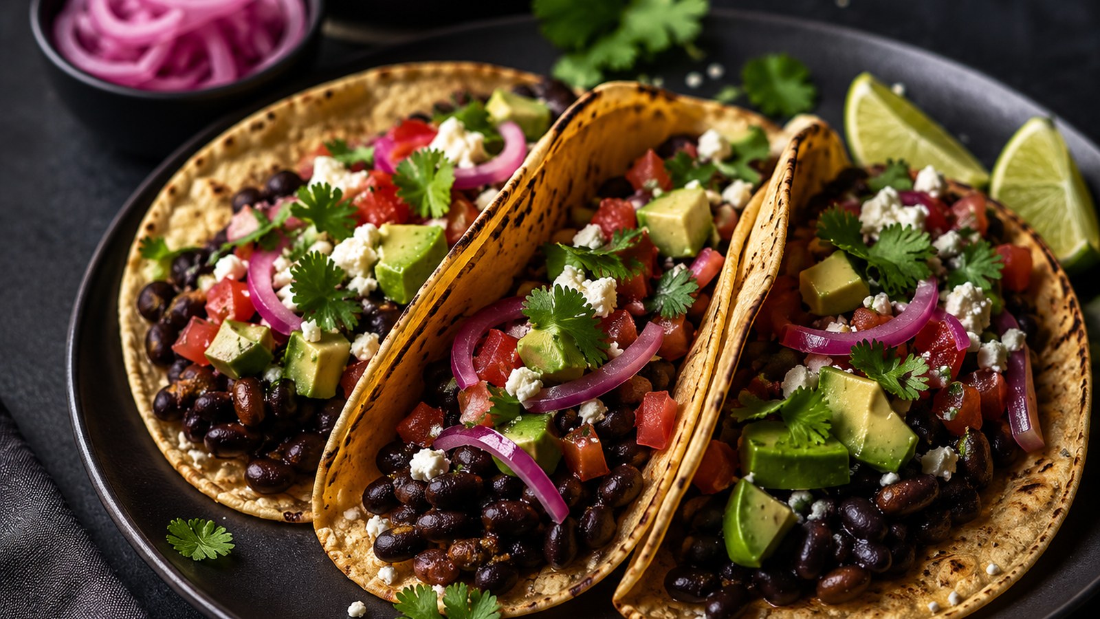 Mexican Black Bean Tacos